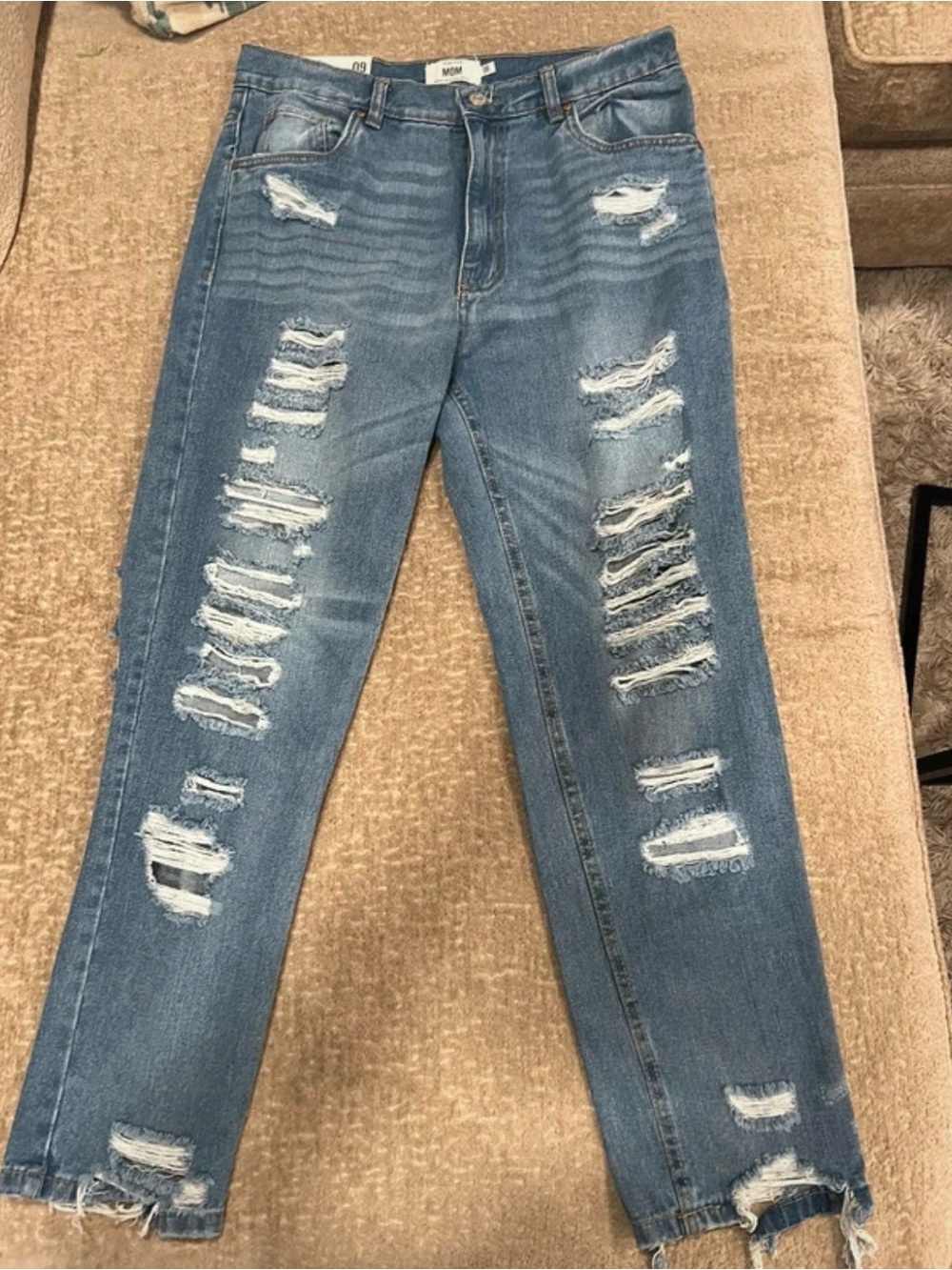refuge Distressed Light Blue Jeans